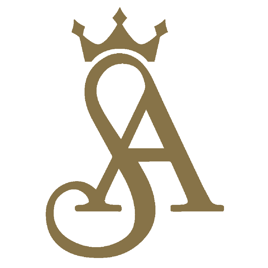 White logo for Sterling Arms